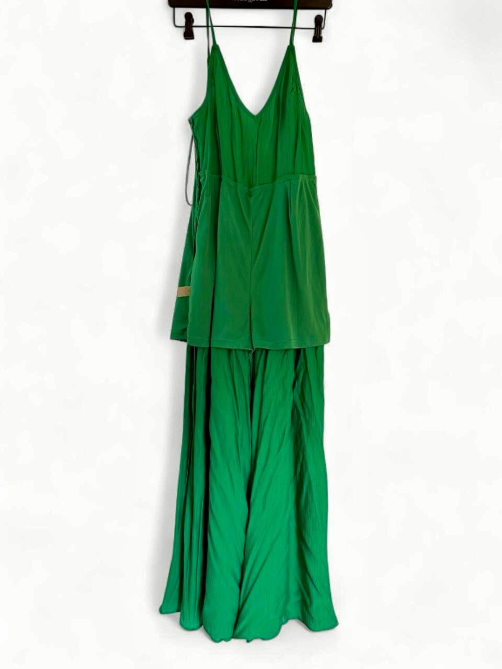 Flying Tomato wide leg vibrant green jumpsuit size M - Picture 6 of 11
